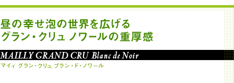 ̍KA̐ELOEN m[̏d MAILLY GRAND CRU Blanc de Noir }CB OEN uEhEm[