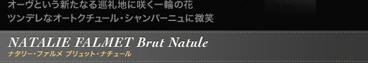 I[ƂVȂ鏄nɍ炭ւ̉ cfȃI[gN`[EVp[jɔ΁@NATALIE FALMET Brut Natule@i^[Et@ ubgEi`[